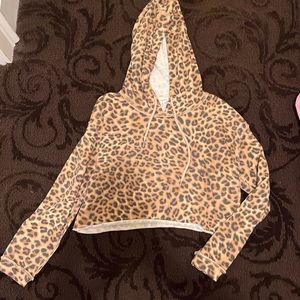 Dance & Marvel: hooded cheetah print long sleeve